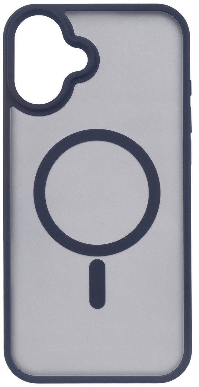 Чехол 2Е Basic для iPhone 16 Plus, Soft Touch MagSafe Cover, синий темный, фото 1