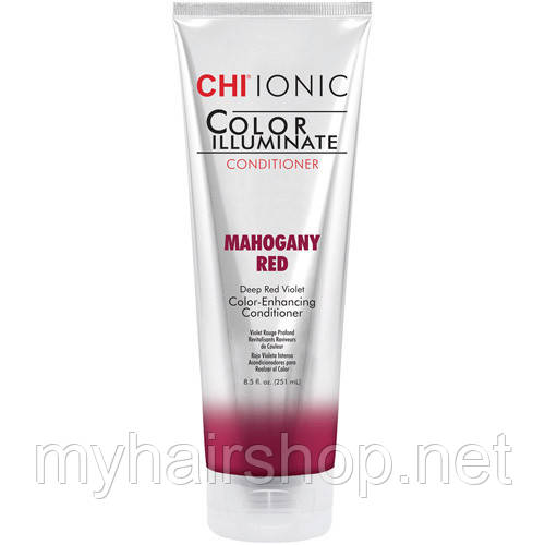 Відтінковий кондиціонер "Червоне дерево" CHI Ionic Color Illuminate Conditioner Mahogany Red 251 мл