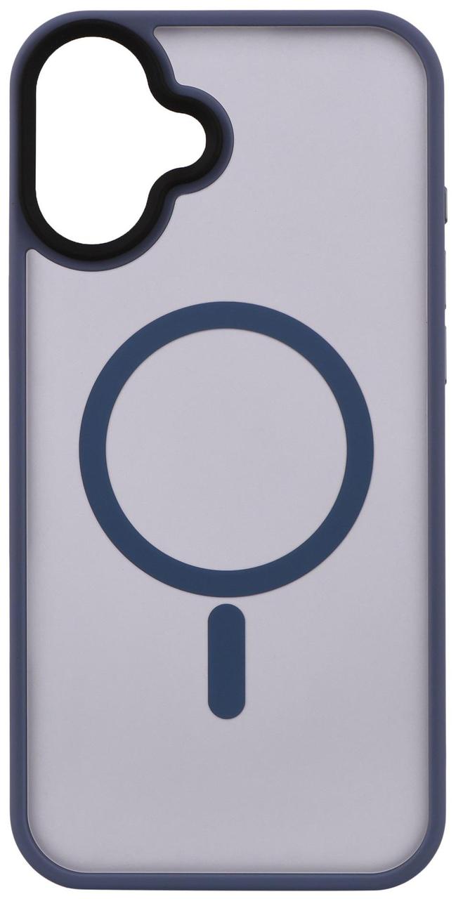 Чехол 2Е Basic для iPhone 16 Plus, Soft Touch MagSafe Cover, синий светлый, фото 1