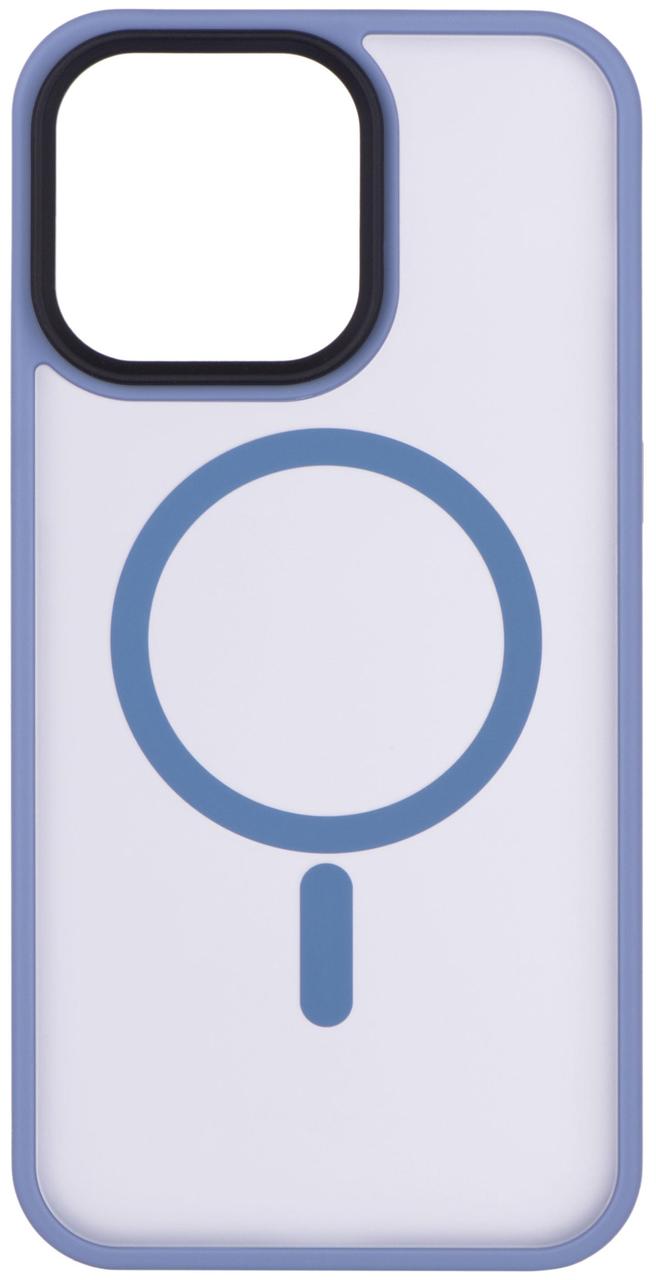 Чехол 2Е Basic для iPhone 15 Ultra, Soft Touch MagSafe Cover, синий светлый, фото 1