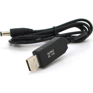 Кабель живлення USB to DC 5.5x2.5mm 12V 1.0m OEM Voltronic (KPFR/5-12)