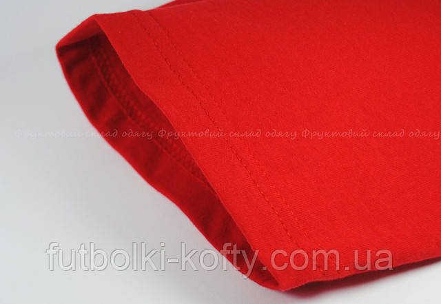 Мужская футболка с цветными рукавами Белый/Красный