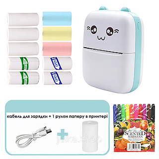 Карманный принтер для печатания наклеек мини принтер для печати фото с телефона компактный принтер