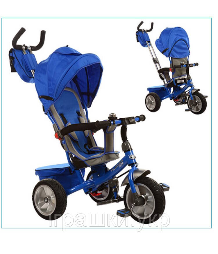Дитячий триколісний велосипед із ручкою Turbo Trike M 3205A-1