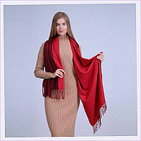 Палантин жіночий кольоровий 210-135 LuckyLOOK Бордовий, Червоний, 7E5A2P5534