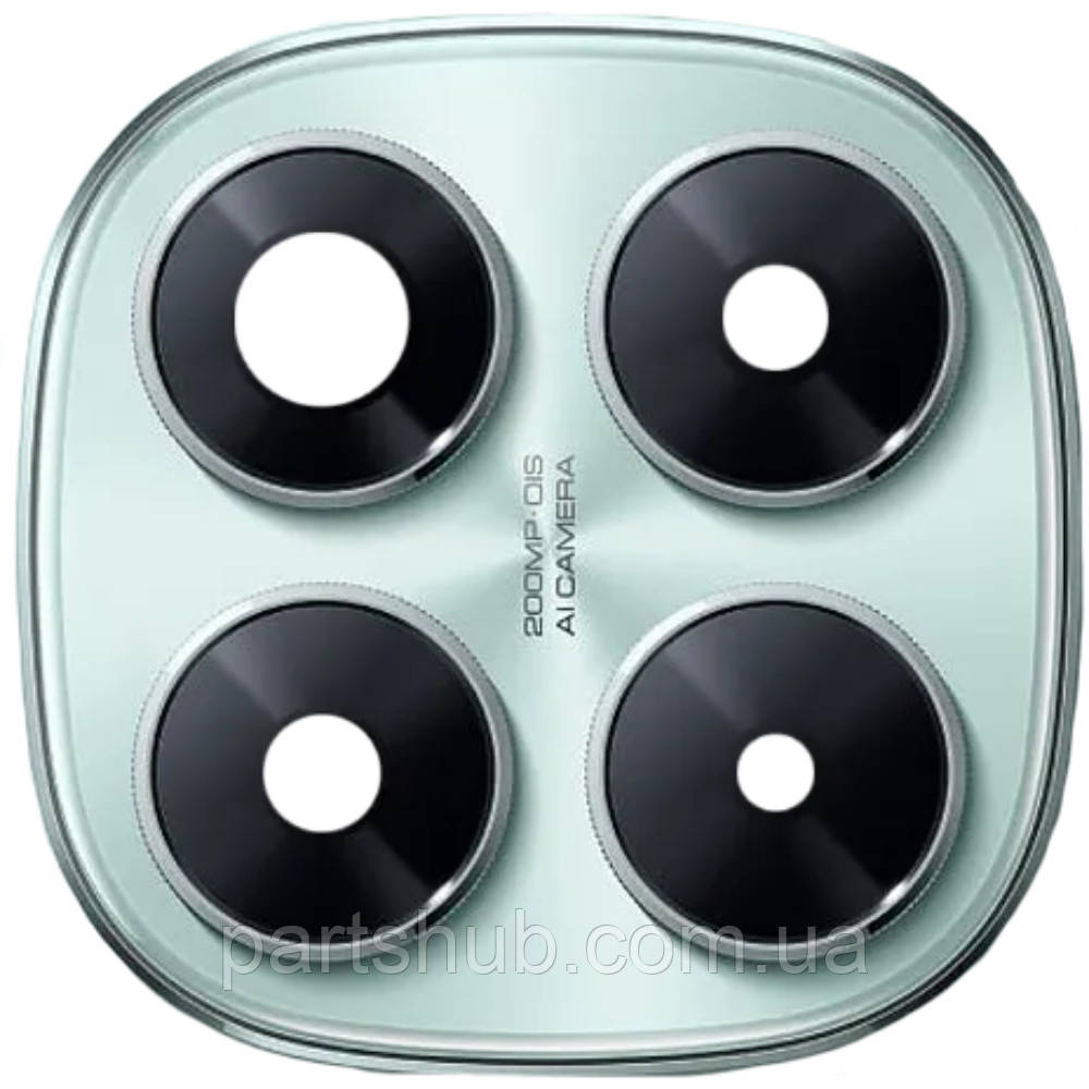 Скло камери Xiaomi Redmi Note 14 Pro 5G (з зеленою рамкою), фото 1