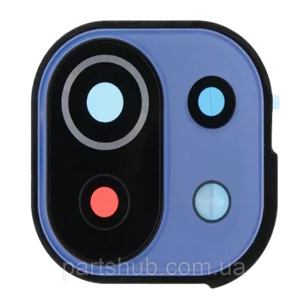 Скло камери Xiaomi Mi 11 Lite, Xiaomi Mi 11 Lite 5G, Xiaomi 11 Lite 5G NE (з блакитною рамкою), фото 1