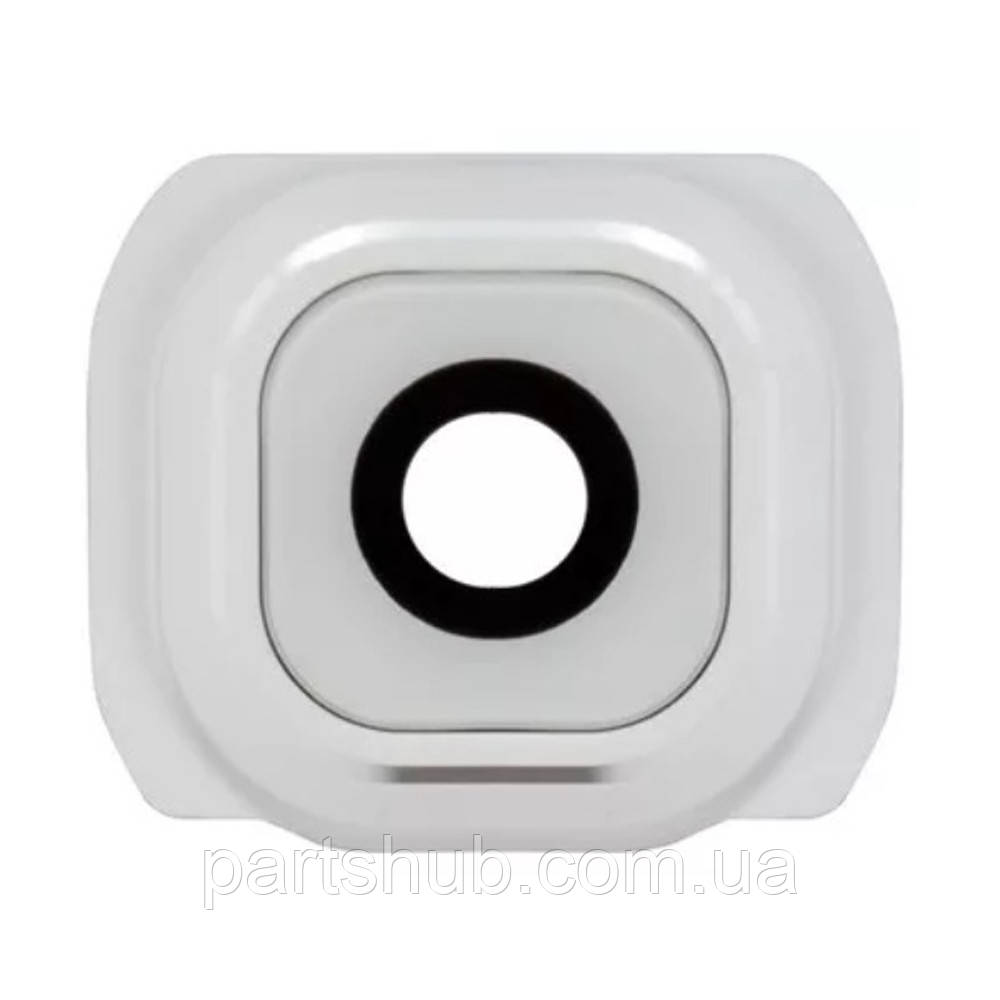 Скло камери Samsung Galaxy S6 G920F (чорне в білій рамці), фото 1