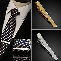 Зажим для галстука мужской серебристый