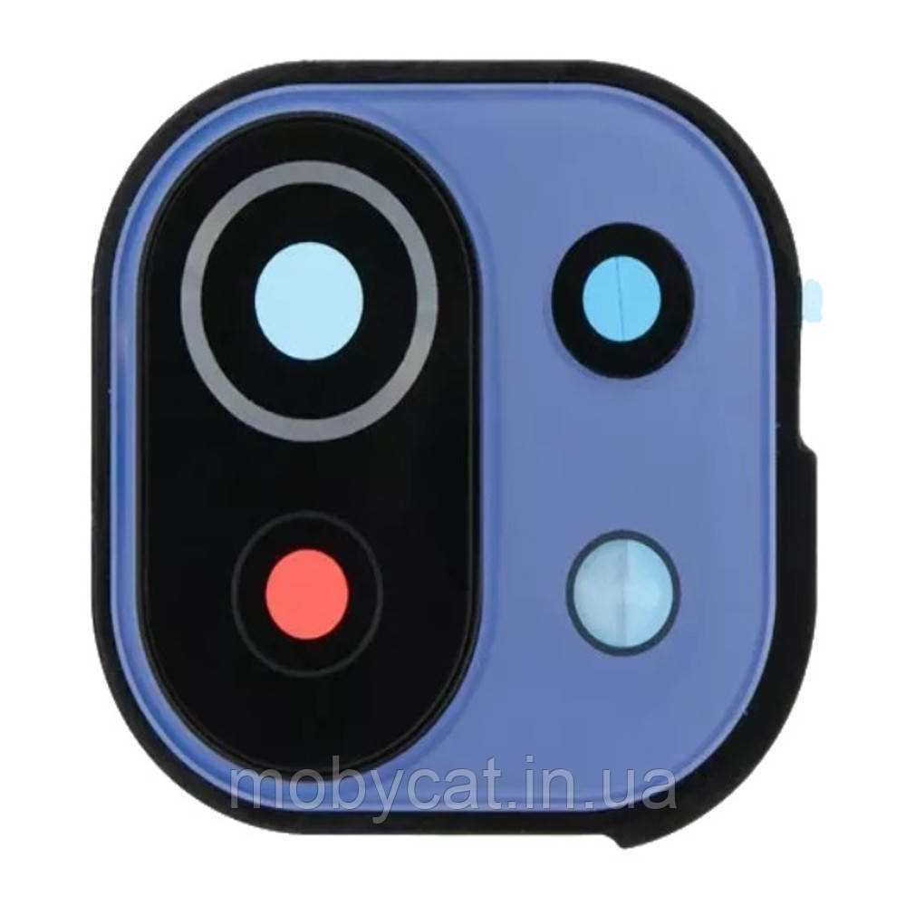 Скло камери Xiaomi Mi 11 Lite, Xiaomi Mi 11 Lite 5G, Xiaomi 11 Lite 5G NE (з блакитною рамкою), фото 1