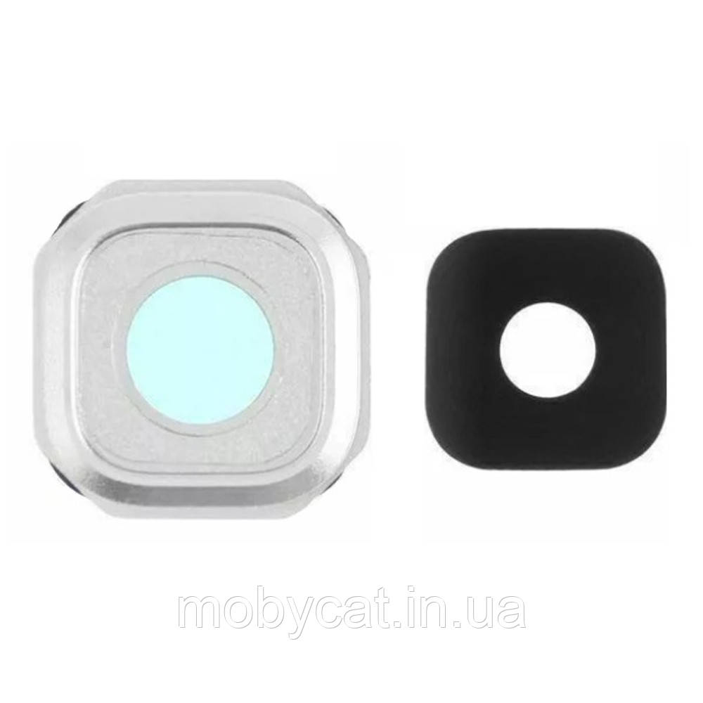 Скло камери Samsung Galaxy J5 2016 J510H, Galaxy J7 2016 J710H (чорне в білій рамці), фото 1