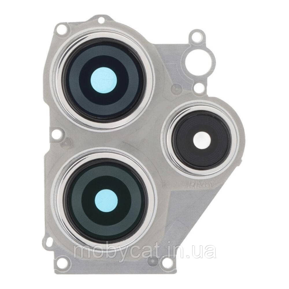 Скло камери Xiaomi Redmi 12 (зі сріблястою рамкою), фото 1