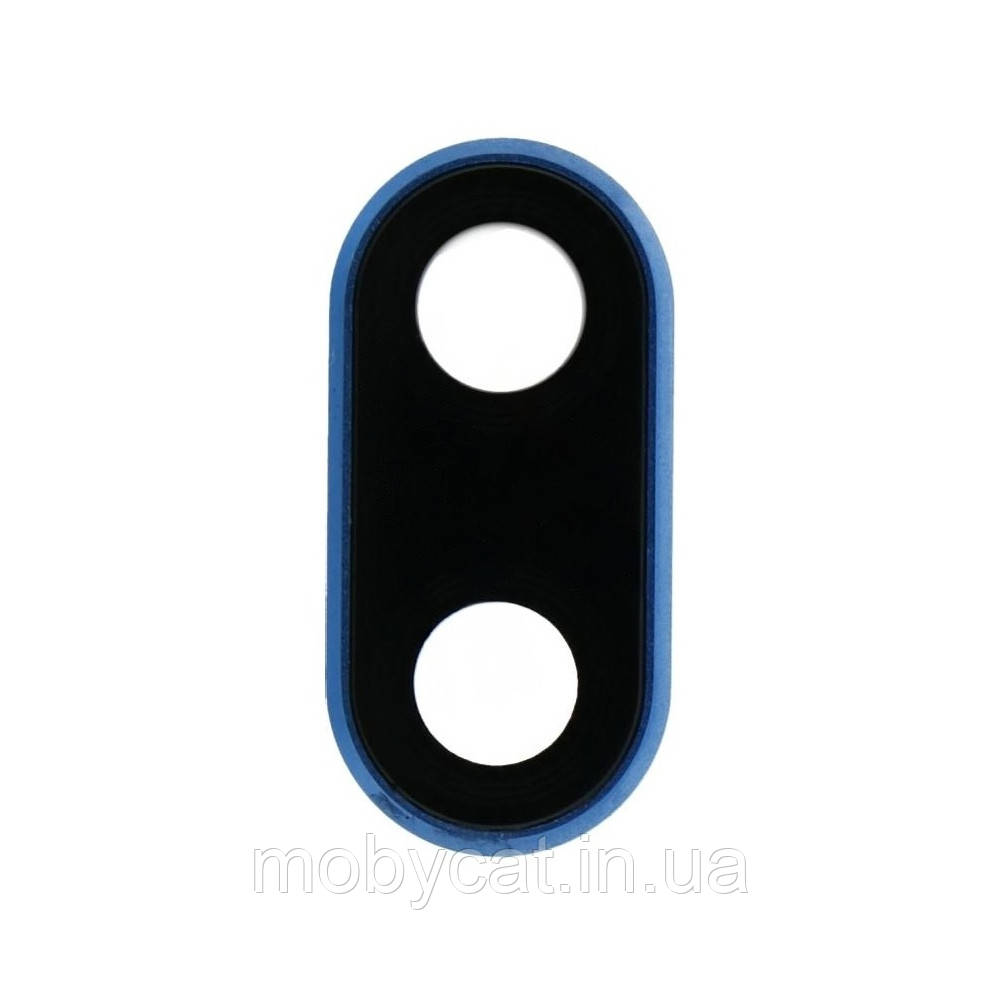 Скло камери Huawei Honor 10 COL-L19 (з синьою рамкою), фото 1