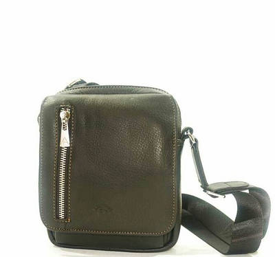 Чоловіча шкіряна сумка на плече стильна зручна міська для документів Катана