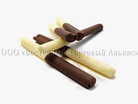 Посыпки из шоколада Трубочки молочные-белые - 1 кг