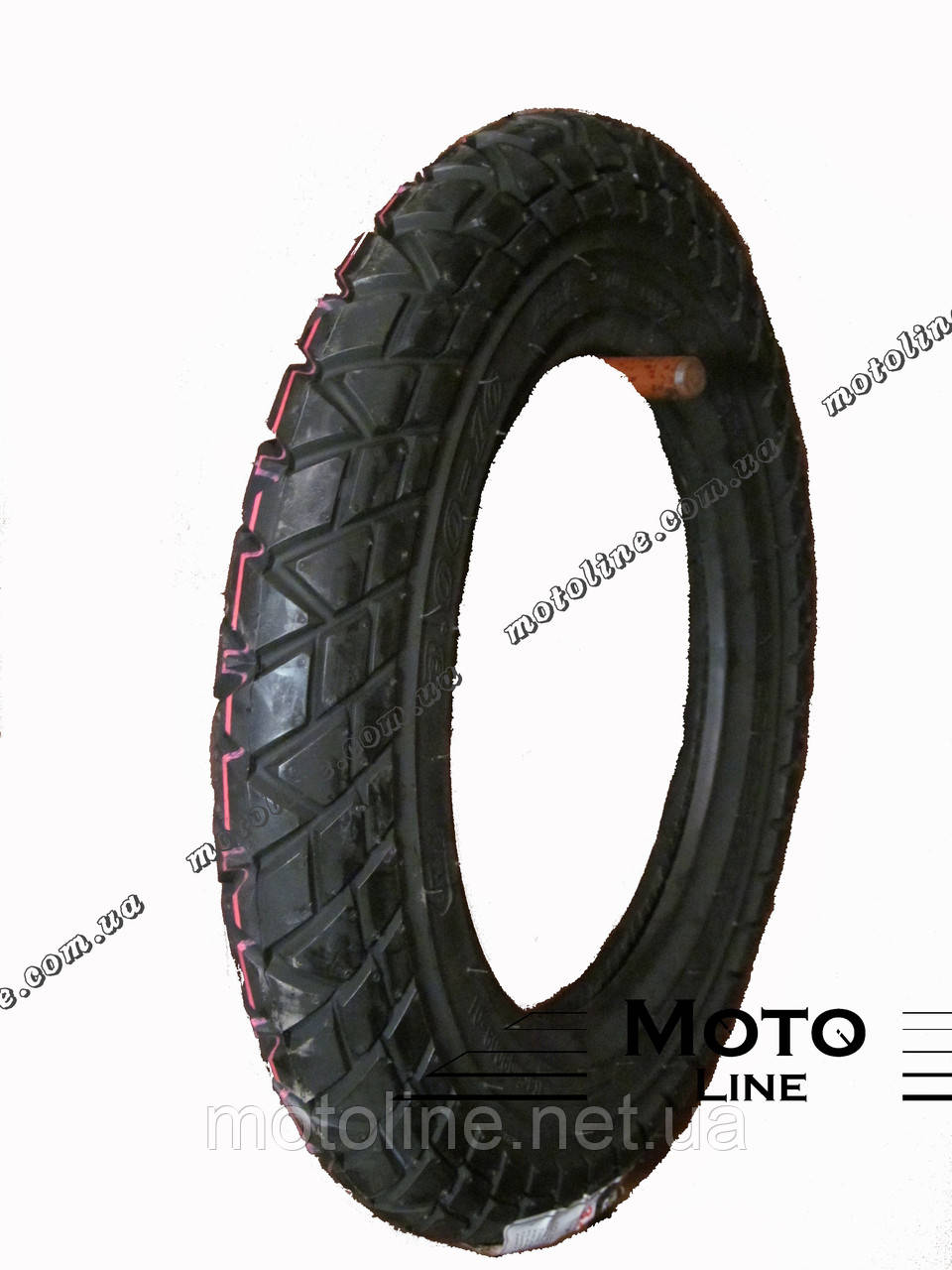 Мотопокришка, моторезина Boss/MotoTech КАМЕРНА 3.00-10 TT (9009) TW (Грязьова/Вежна) Mototech
