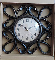 Годинник інтер'єрний настінний. Вінтажний годинник із гербовими вензелями. Годинник ретростиль.