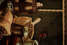 Клейонка на стіл з кавою оптом в рулонах і на метраж в кафе