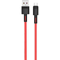 Оригінал! Дата кабель USB 2.0 AM to Micro 5P 1.0m 5A red XO (NB166-M-1-RD) - Вища Якість!