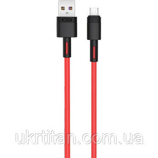 Оригинал! Дата кабель USB 2.0 AM to Micro 5P 1.0m 5A red XO (NB166-M-1-RD) - Высшее качество!