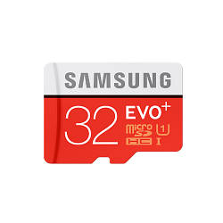 Карта пам'яті 32 GB microSDXC Samsung Plus EVO UHS-I Class 10 (R-80Mb/s, W-20Mb/s) (MB-MC32DA)