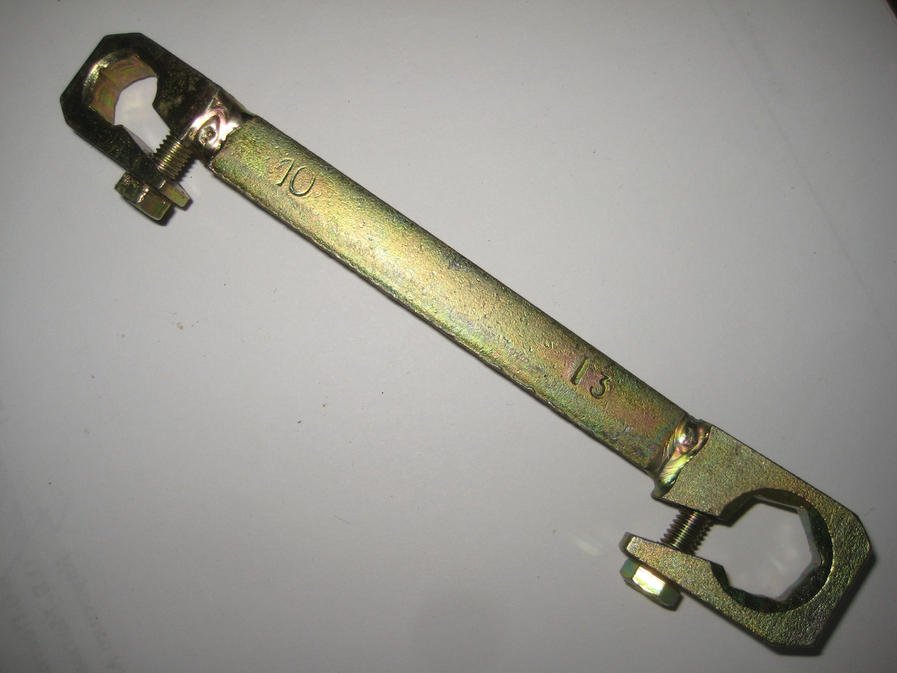 Ключ прокачки обжимной для тормозных трубок 10 на 13мм 07449p - фото 1 - id-p226416142