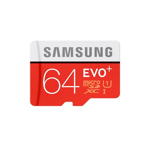 Карта памяти 64 GB microSD Samsung EVO Plus UHS-I Class 10 (R-80Mb/s, W-20Mb/s) (MB-MC64D) - фото 1 - id-p500367395