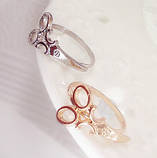 Кільце жіноче срібне Ножиці, фото 5