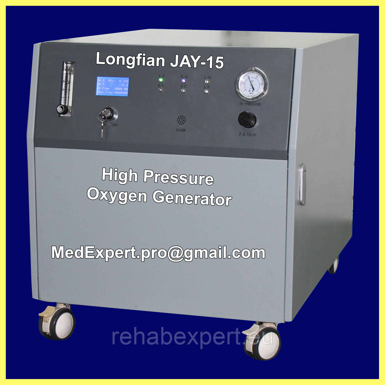 Концентратор Кисню Апаратів для Анестезії Longfian JAY-20 High Pressure Oxygen Concentrator 0.14-0.4 МПа