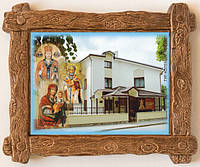 Магнит (деревянная рамка) м. Луцьк "Музей Волинської ікони" 85х65 мм