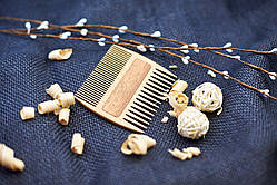 Гребінь для бороди з натурального дерева "Подвійний"