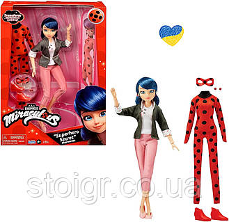Miraculous Ladybug: Лялька Леді Баг Марінет 2-в-1 зі зміною образів 26 см