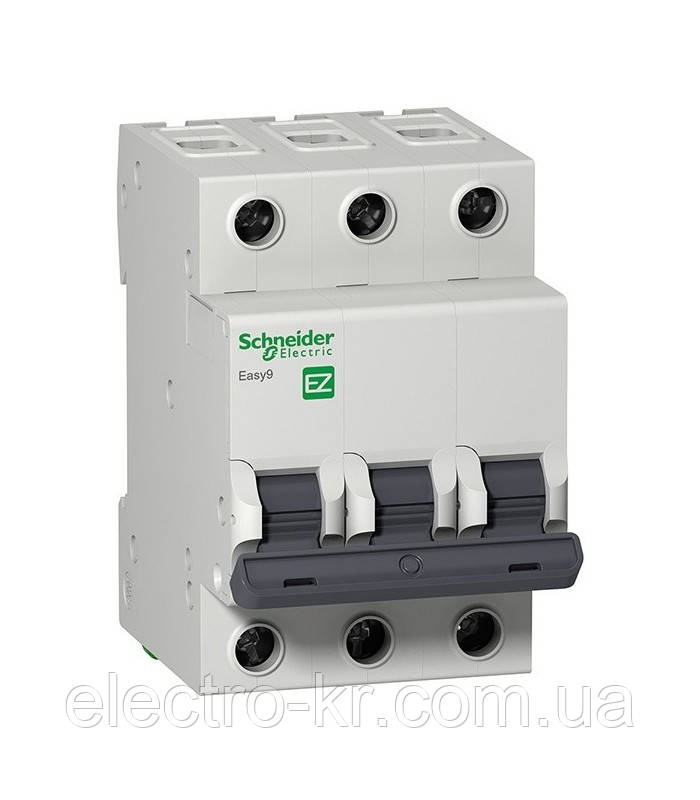 Автоматичний вимикач Schneider Electric EASY 9 3П 63А З 4,5 кА 400В