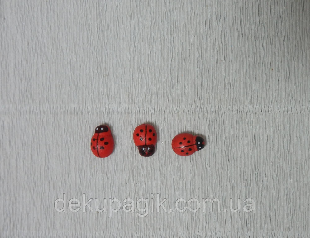 Декор Божа корівка 1,5 см