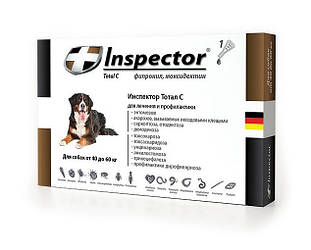 Інспенсер Quadro С (Inspector) краплі для собак, 1 піпетка 40-60 кг