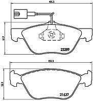 Колодки дисковые передние Bravo1/Coupe BREMBO