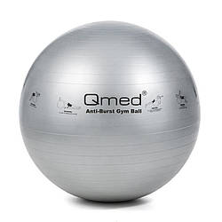 Фітбол - Qmed ABS Gym Ball 85 см. Гімнастичний м'яч для фітнесу. Сірий