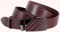 Шикарный кожаный мужской ремень DOVHANI ASP999-32 ДхШ: 120х3,4 см, коричневый