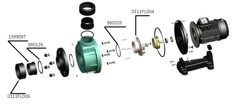 Уплотнительное кольцо диффузора насоса FLOODER JET PG-860326, фото 1