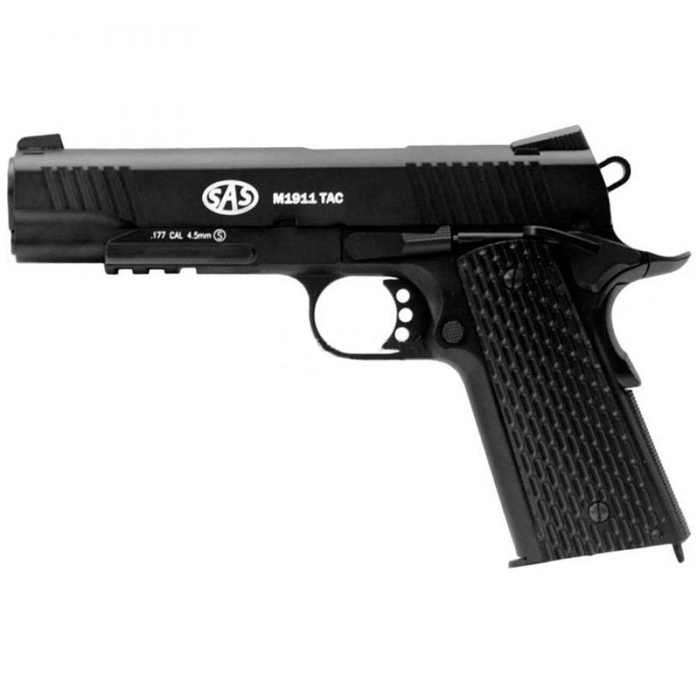 Пістолет пневматичний SAS M1911 Tactical Blowback