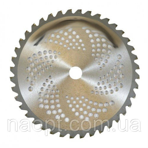 Диск для тримера. Переможцевий 230х25,4х1,3mm. 36 зубов. Ніж бензокоси металевий., фото 1