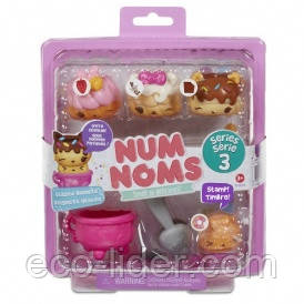 Набір ароматних іграшок NUM NOMS S3 - ПОНЧИКИ (3 нама, 1 ном, з аксесуарами)