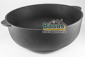 Каструля чавунна 15 л 40х15 см товстостінна (7 мм) без кришки, чавунний посуд Еколіт (4015КЧ)