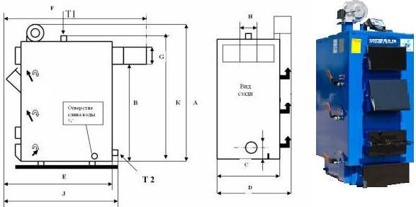 Схема котла Идмар GK-1-31 кВт Схема котла Идмар GK-1-31 кВт