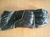 Зимние Мото перчатки Venom Corsa GP черные кожаные краги