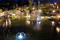 Освещение для пруда, подсветка водных каскадов и фонтанов