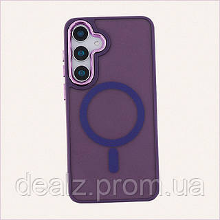Чехол TPU Space Magnetic Color with Magsafe Samsung Galaxy S24 5G Dark Purple (35379_3345940), 8807A74P4