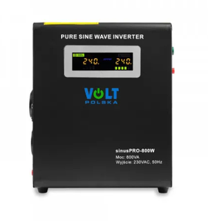 Гібридний ДБЖ/інвертор Volt Polska SINUS PRO 800 W 12/230V 500/800W (3SP098012W)