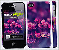 Пластиковий чохол Endorphone на iPhone 4s Пурпурні квіти (2719t-12-26985), H1838M887