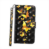 Чохол-книжка Color Book для Nokia 1 Plus Золоті метелики, 1C37394E2